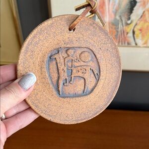 Ed drahanchuk era  Rustic Brown Ceramic Wall Hanging